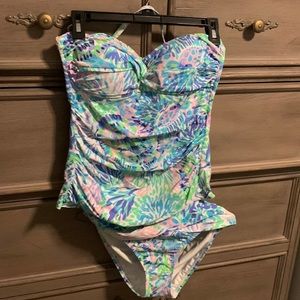 Lilly Pulitzer tankini and matching bottom